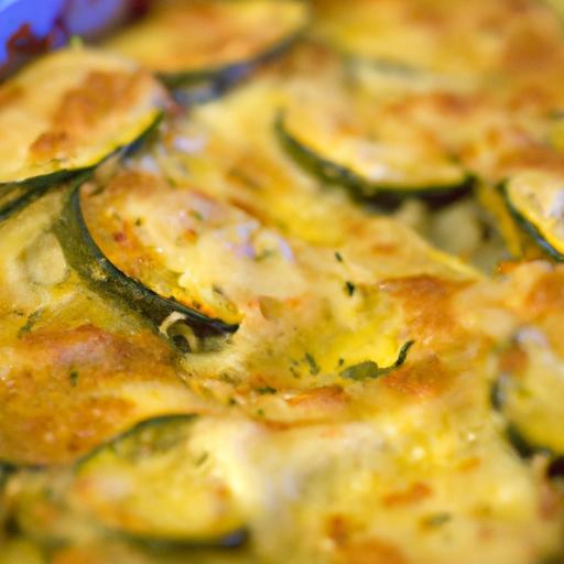 Keto zucchini gratin
