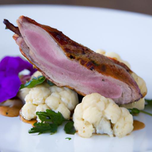 Perfectly Seared Duck Breast with Creamy Cauliflower Purée Recipe